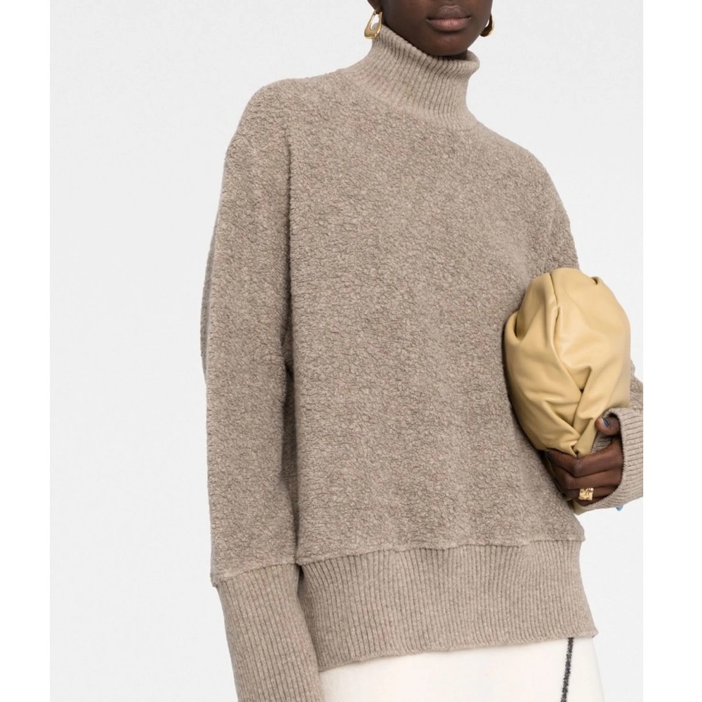 Jil Sander bouclé roll-neck sweater NWT